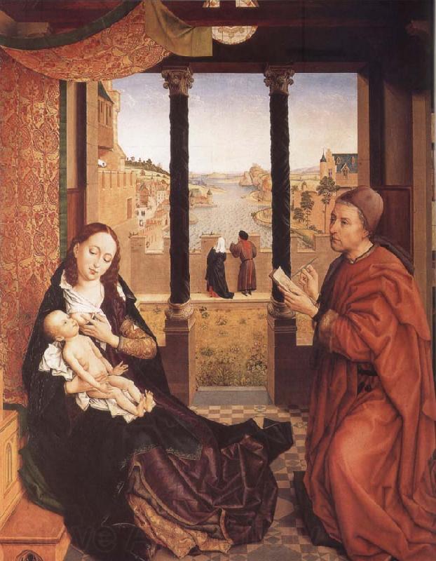 Rogier van der Weyden St Luke Drawing the Virgin Norge oil painting art